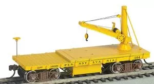 HO OT MoW Derrick Car PRR LinesBachmann Train HO Scale