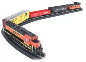 HO Rail Chief BNSF Diesel Freight Set/GP40Bachmann Train HO Scale