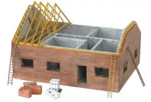 HO Residential Building SiteBachmann Train HO Scale