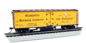 HO Track Cleaning 40' Woodside Reefer Manhatten BrewingBachmann Train HO Scale