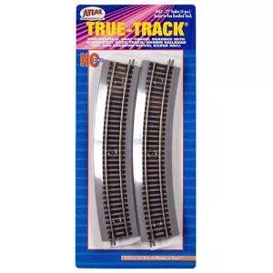 HO True-Track 22'' Radius/4pkAtlas Train HO Scale