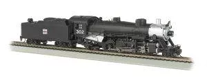 HO USRA 2-8-2 Steam Loco WP #302 w/Medium Tender/DCC SoundBachmann Train HO Scale
