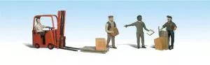 HO Workers w/ForkliftWoodland Scenics Train HO Scale