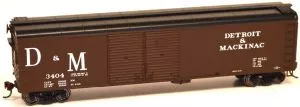 HO X32 4-Door Boxcar D&M #3404Bowser Train HO Scale