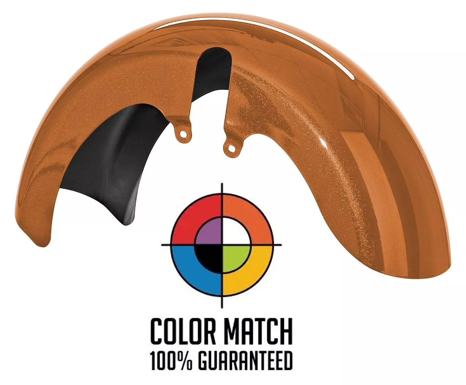 HogWorkz OE Color Matched 18″ Fat Tire Wide Front Fender For Harley Touring 1996-2025