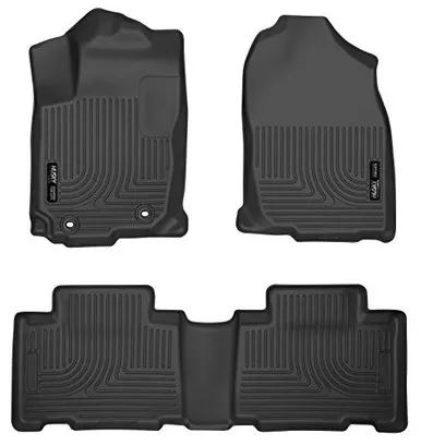 Husky Liners 98971 Weatherbeater Front & 2nd Seat Floor Mats , Black