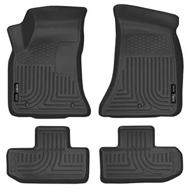 Husky Liners - 99171 Weatherbeater Front & 2nd Seat Floor Mats Black