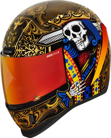Icon Airform Helmet Suicide King Gold