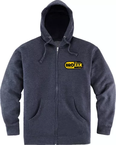 Icon Brozak Zip Navy Hoodie