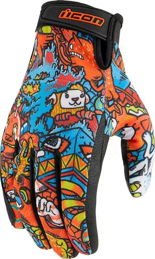 Icon Hooligan Redoodle Gloves Blue