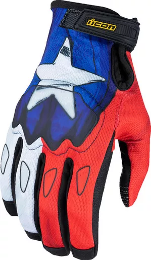 Icon Hooligan Tejas libre CE Blue Gloves