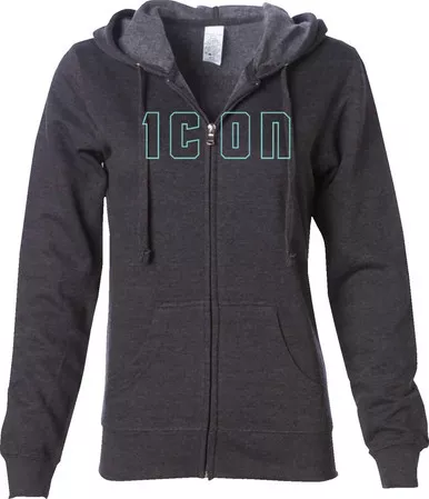 Icon Women's Kat Stevens Hoodie Charcoal