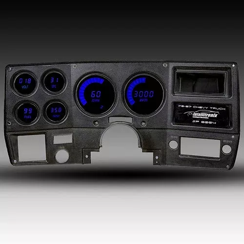 Intellitronix 1973-1987 Chevy Truck Digital Dash Panel Blue LED Gauges
