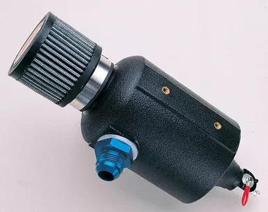 JAZ Black Breather Tank w/-12an Fitting 605-225-01