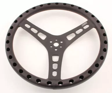 Joes 14in Dished Steering Wheel Black 13514-B