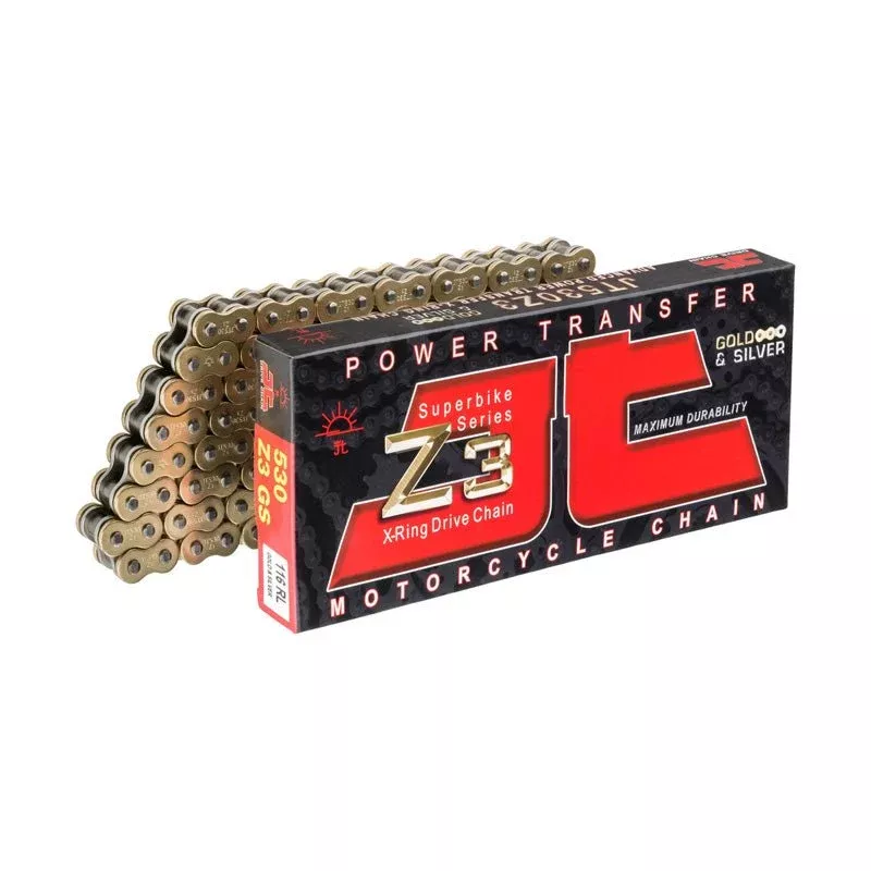 JT 530Z3 Chain 120L Super Heavy Duty X-Ring (Gold/Silver)