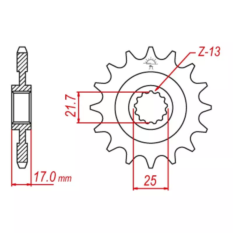 JT Sprocket Front 520 16T