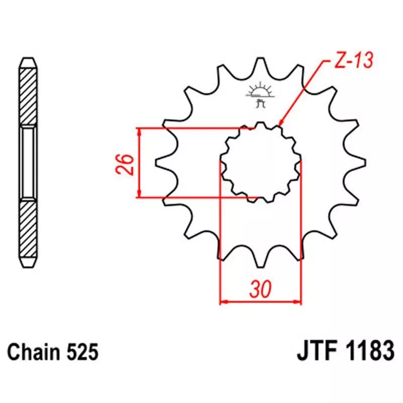JT Sprocket Front 525 18T