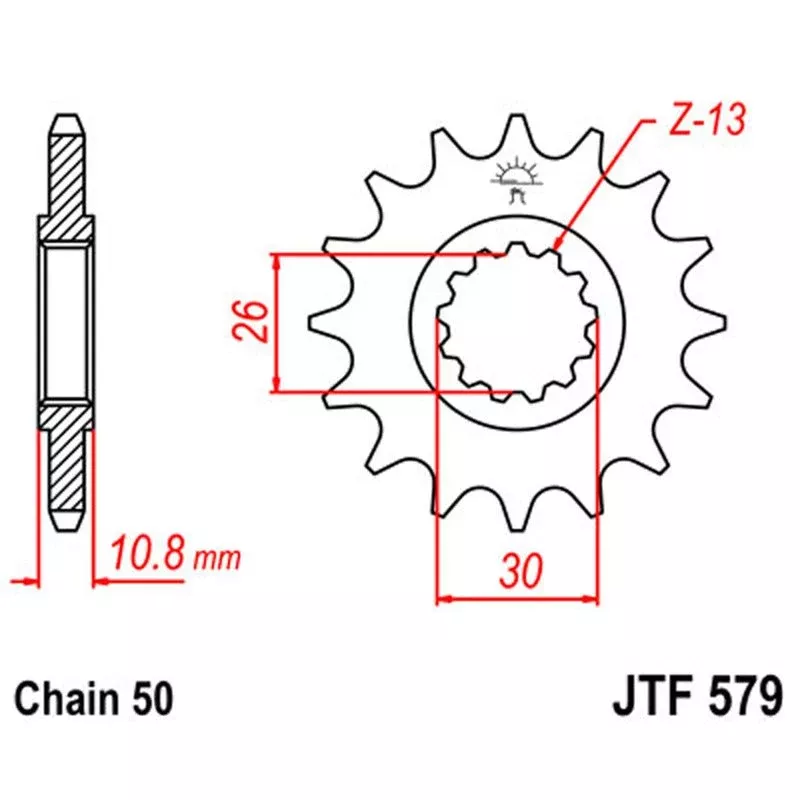 JT Sprocket Front 530 16T