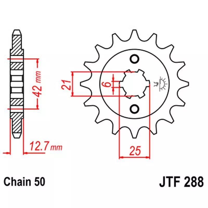 JT Sprocket Front 530 17T