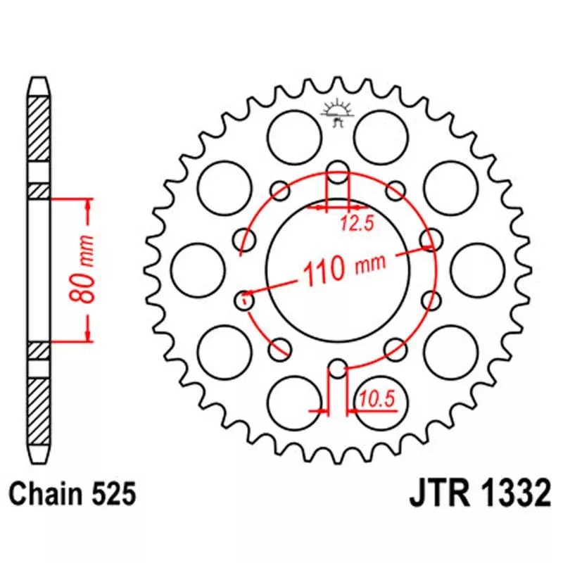 JT Sprocket Rear 520 36T