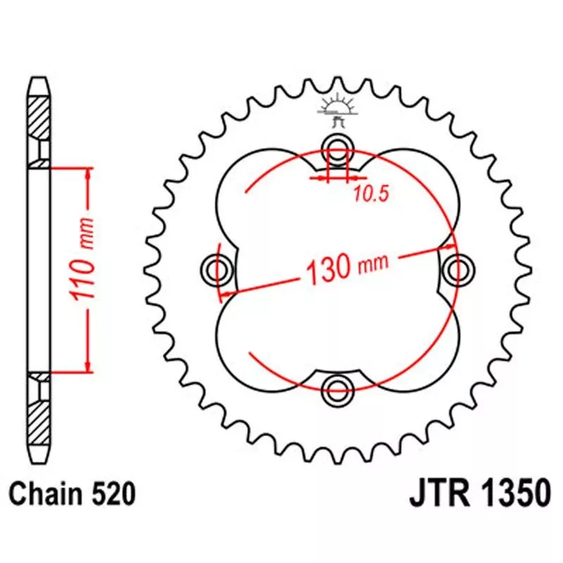 JT Sprocket Rear 520 37T