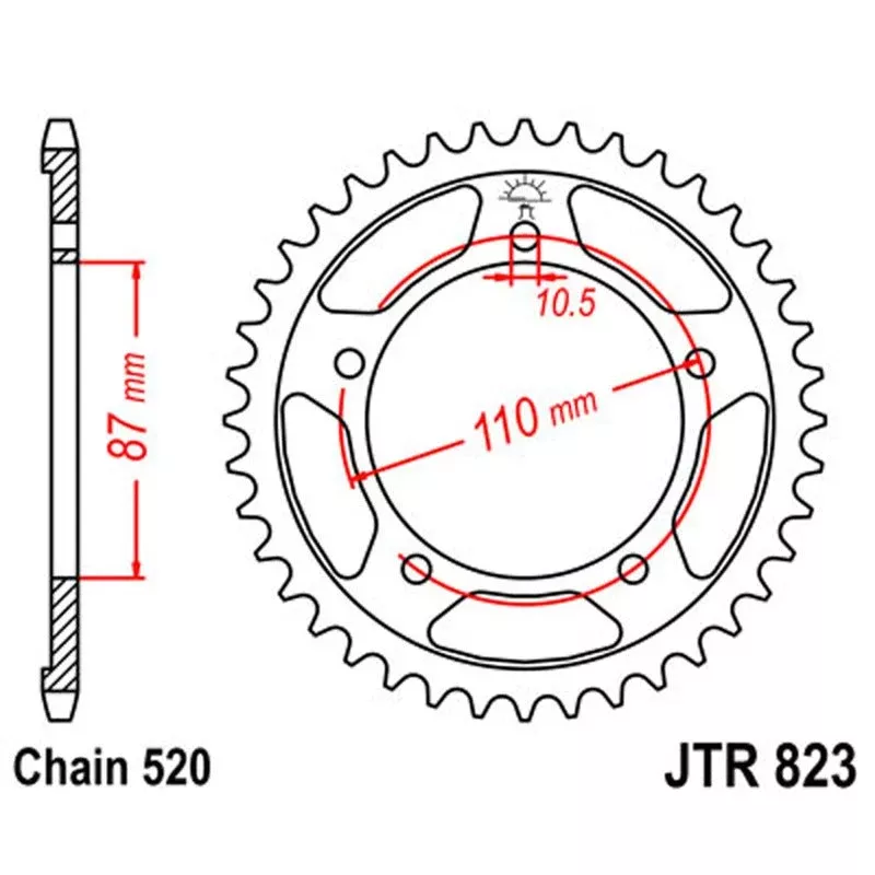 JT Sprocket Rear 520 39T