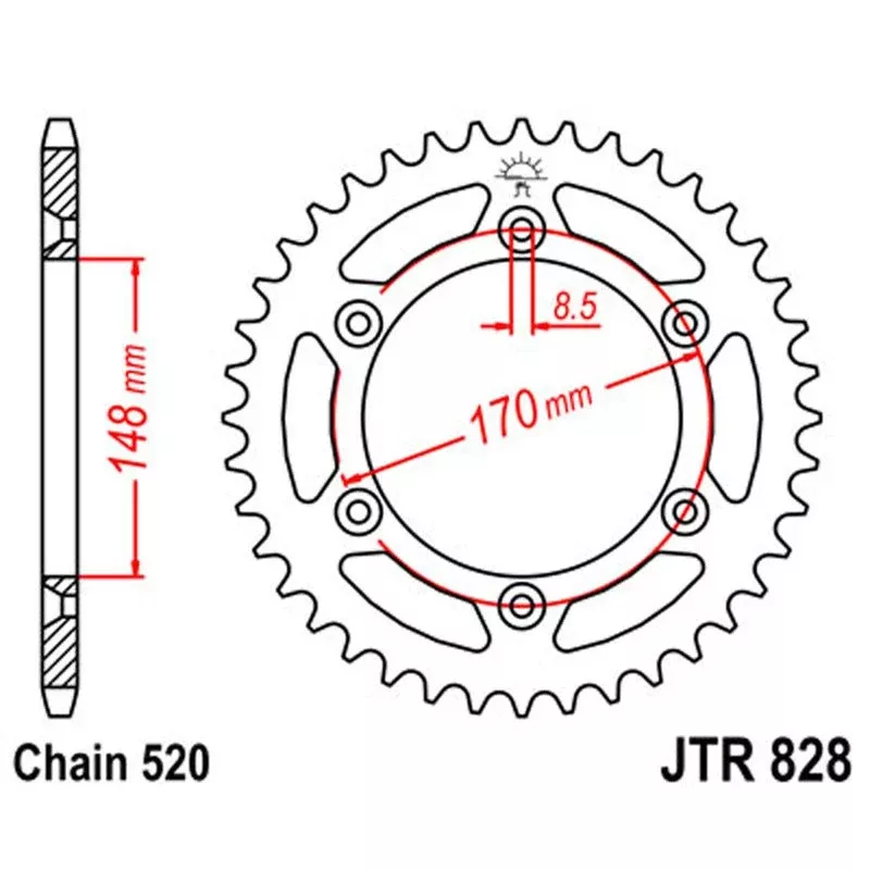 JT Sprocket Rear 520 47T