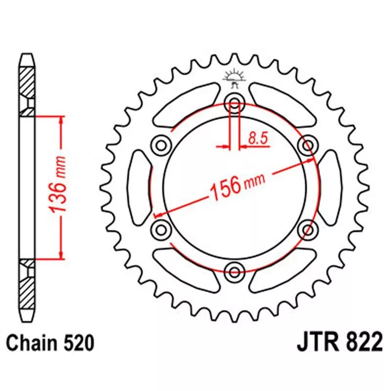 JT Sprocket Rear 520 49T