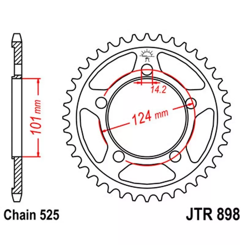 JT Sprocket Rear 525 41T