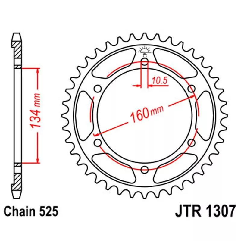 JT Sprocket Rear 525 42T