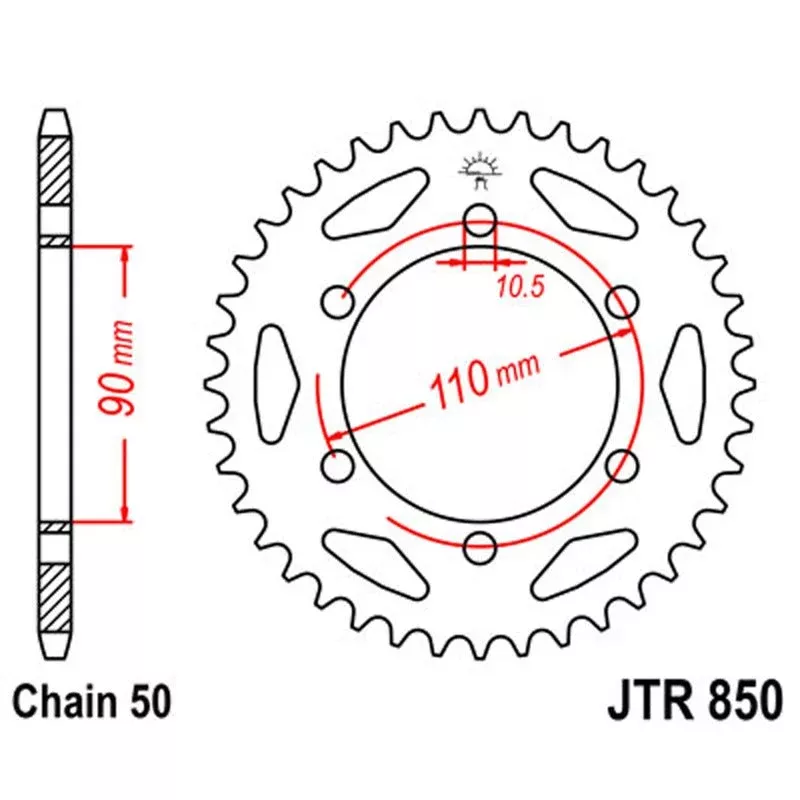 JT Sprocket Rear 530 34T