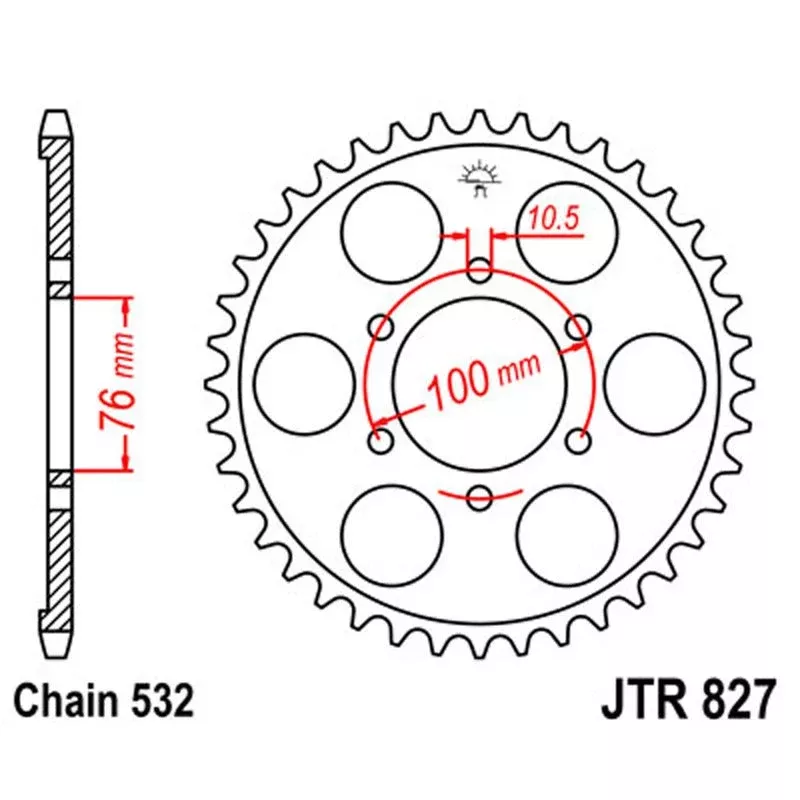 JT Sprocket Rear 532 48T