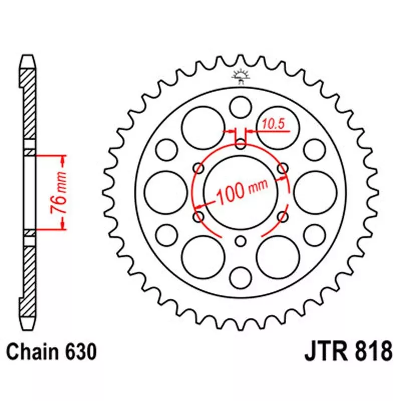 JT Sprocket Rear 630 42T