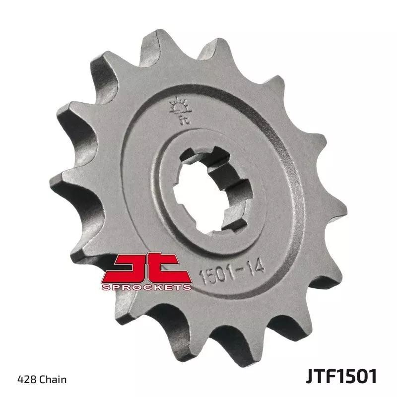 JT Sprockets Front Steel Countershaft Sprocket 12 Tooth 12T 428 Chain For Kawasaki Mojave 110 KLF110A 1987-1988 JTF1501.12