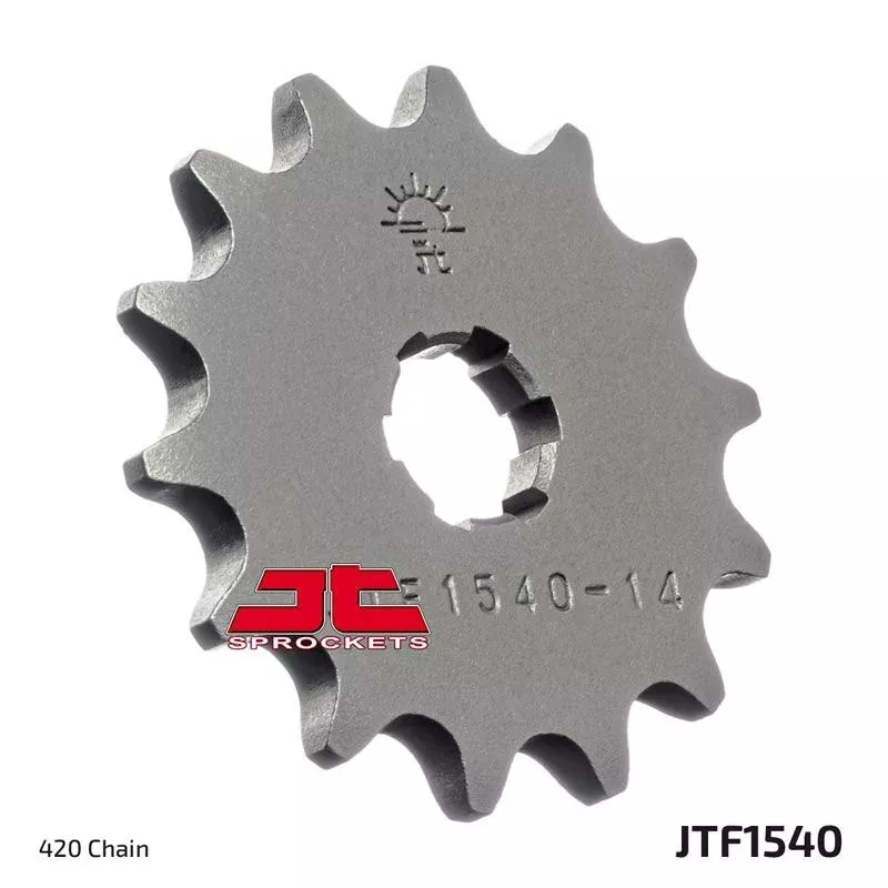 JT Sprockets Front Steel Sprocket 14 Tooth 14T 420 Chain For Kawasaki 125 Joy-R 2008-2010 JTF1540.14