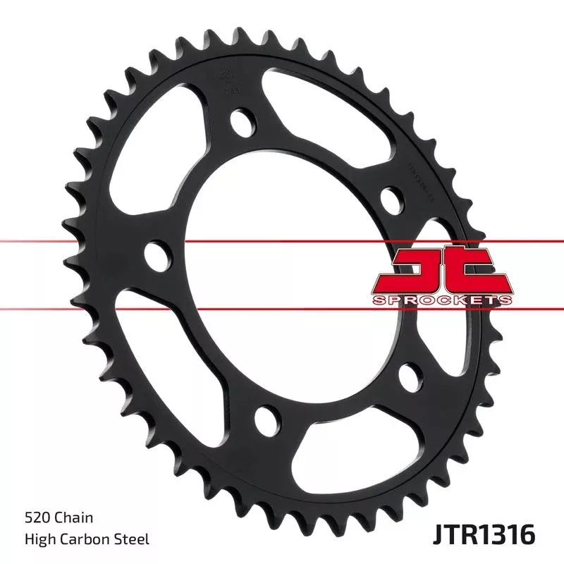 JT Sprockets Rear Racelite Aluminum Race Sprocket 43 Tooth 43T 520 Chain For Honda NC700X XA-C,D 2012-2013 JTR1316.43