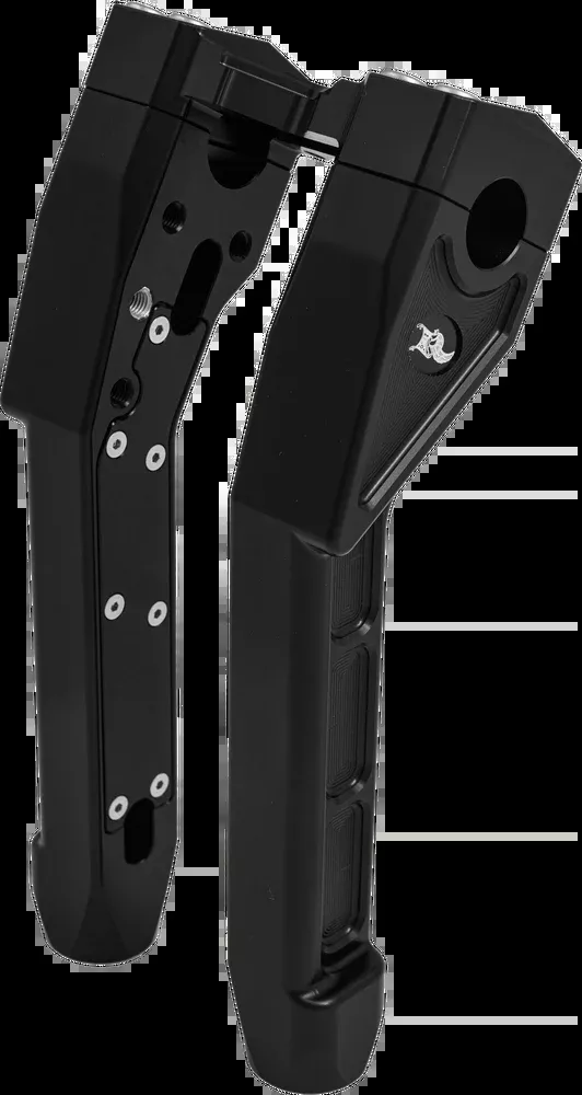 Kens Factory NL 1-1/8″ X-Riser 10″ Pull Back Black – KFR-03-1.125