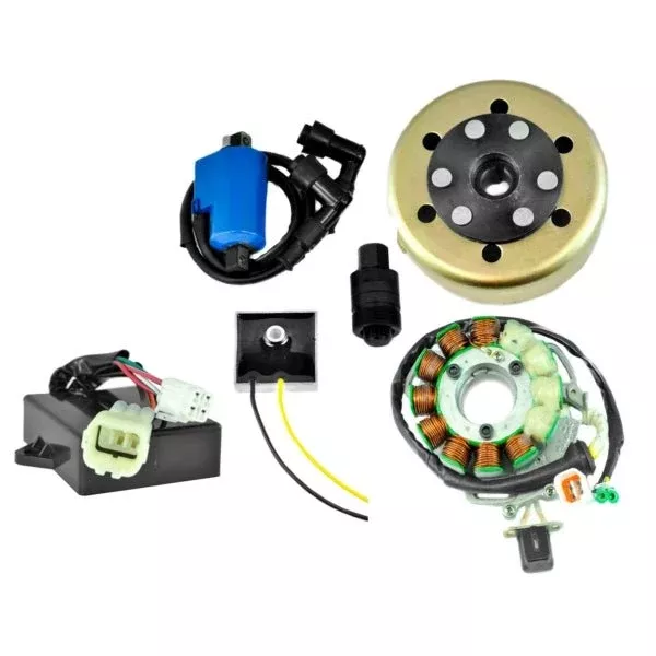 Kimpex Stator 200 W, CDI Box, Regulator, External Ignition Coil, Flywheel, Puller