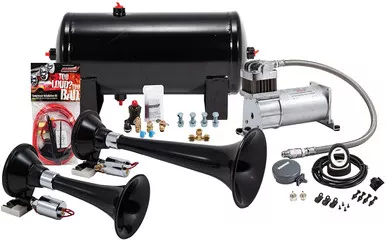 Kleinn Air Horns HK5 Complete Dual Train Horn System – Chrome