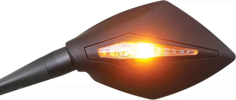 Koso North America Apex M10 Mirrors With Indicators Black – SB0000010