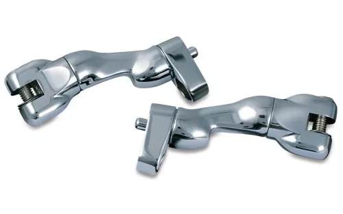 Kuryakyn Adjustable Chrome Passenger Peg Mounts (7504)