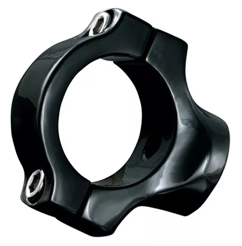 Kuryakyn Curved Side License Plate Mount – 1.25 I.D.” – Black (3121)