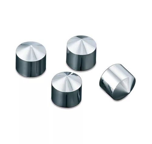 Kuryakyn Rocker Box Chrome Peaked Bolt Covers 4-Pack (8372)