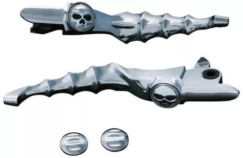 Kuryakyn Zombie Chrome Brake & Clutch Lever Set (1060)