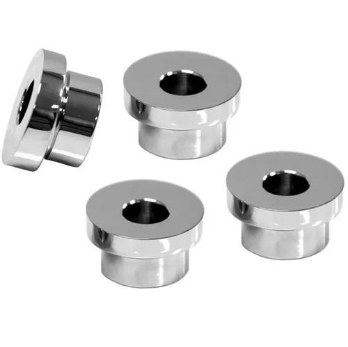LA Choppers Chrome Solid Handlebar Riser Bushings (LA-7400-50)