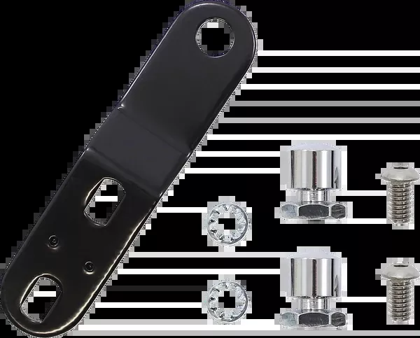 Le Pera Bare Bones Pillion Pad - Diamond - Black - FLFB/S '18-'25