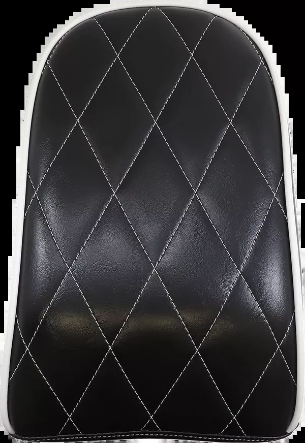 Le Pera Bare Bones Pillion Pad – Diamond – Black W/ White Stitch – FL/FX ’18-’25