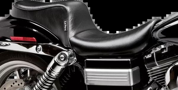 Le Pera Cherokee Seat - Smooth - Black - Wide Glide '04-'05