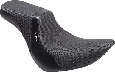 Le Pera Daytona 2-Up Seat Without Backrest Basketweave Black FLFB - LYO-543BW